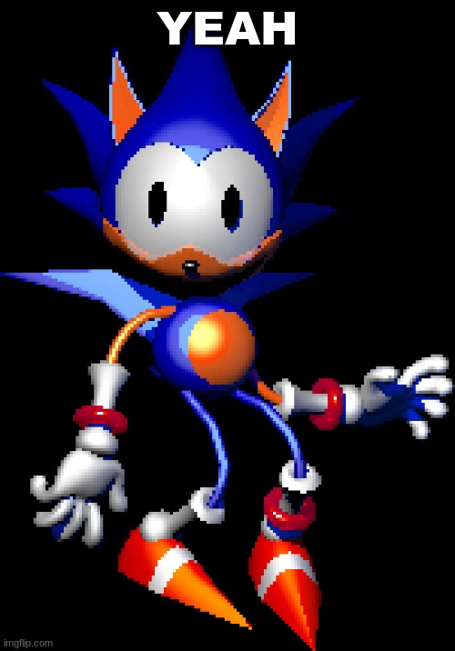 Rewrite Sonic | YEAH | image tagged in rewrite sonic | made w/ Imgflip meme maker