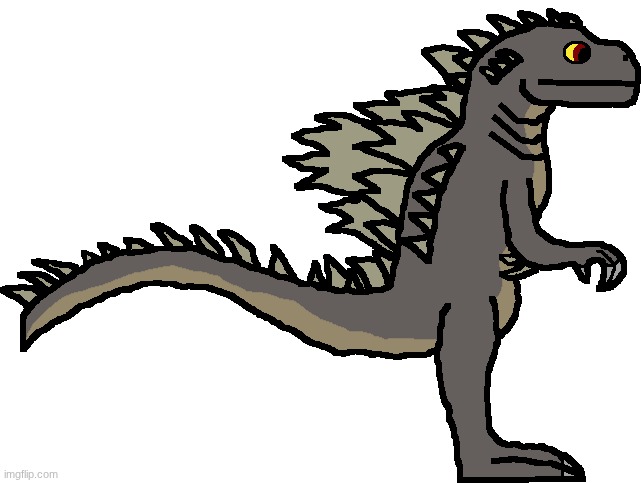 Pretty much a redesign on PaleoGoji.mp3 | image tagged in godzilla | made w/ Imgflip meme maker