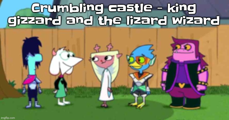 dell toe ruin | Crumbling castle - king gizzard and the lizard wizard | image tagged in dell toe ruin | made w/ Imgflip meme maker