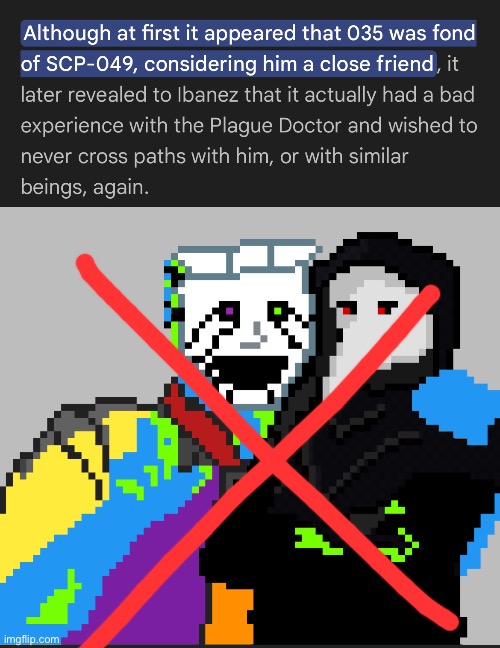 MASK HATES PLAGUE?! | made w/ Imgflip meme maker