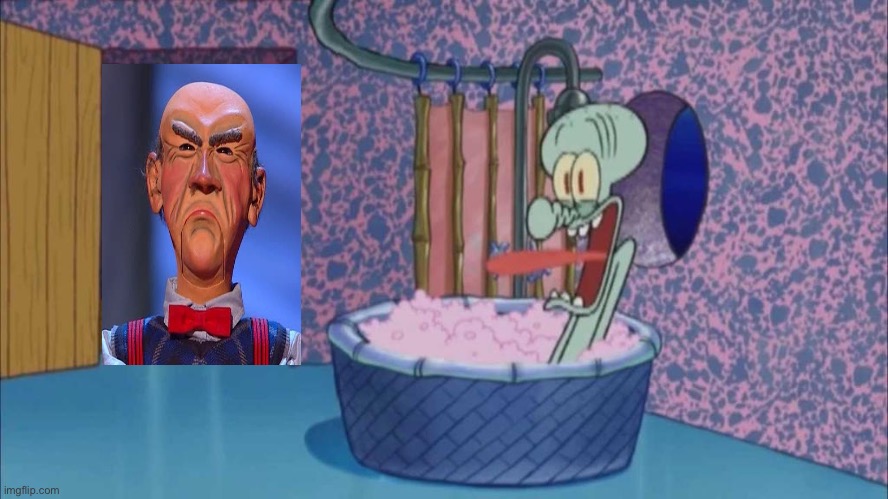 Walter drops by Squidward’s house | image tagged in x drops by squidward's house | made w/ Imgflip meme maker