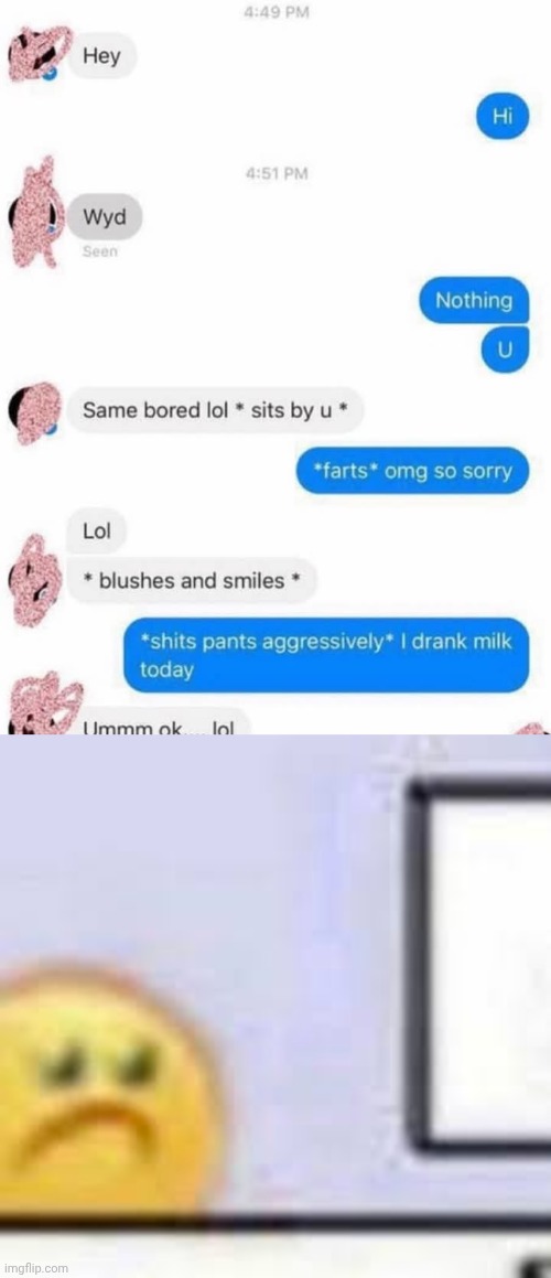 That's enough internet for the day... | image tagged in sad emoji at computer | made w/ Imgflip meme maker