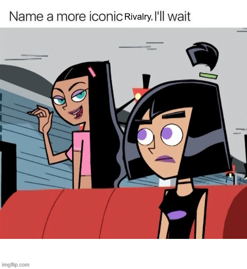 Goth Geek vs Latina Princess | image tagged in name a more iconic rivalry,danny phantom,nickelodeon,sam manson,paulina sanchez | made w/ Imgflip meme maker