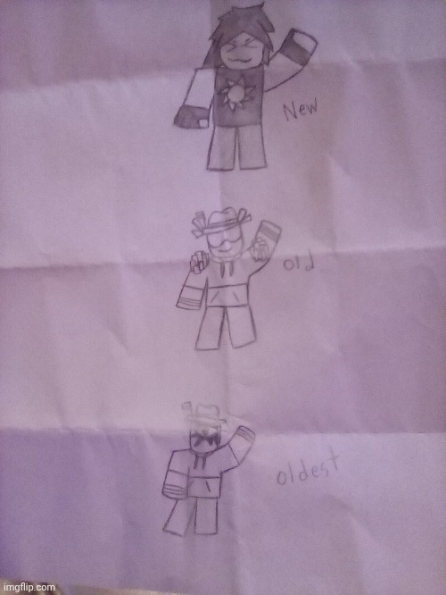 Just drew my roblox avatars 2023-2025 | made w/ Imgflip meme maker