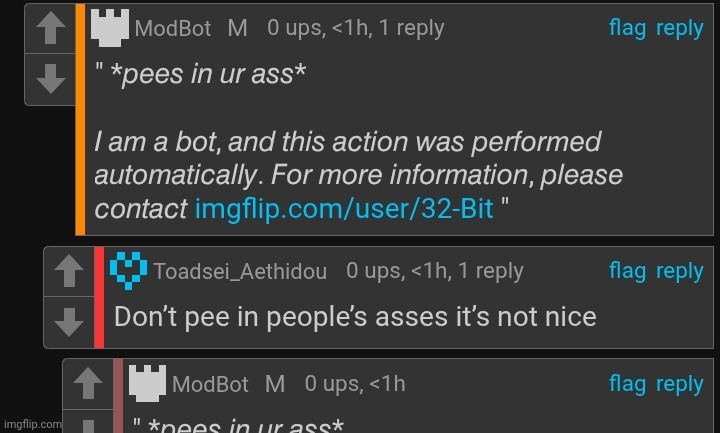 ㅤ | image tagged in comment,comments,modbot | made w/ Imgflip meme maker