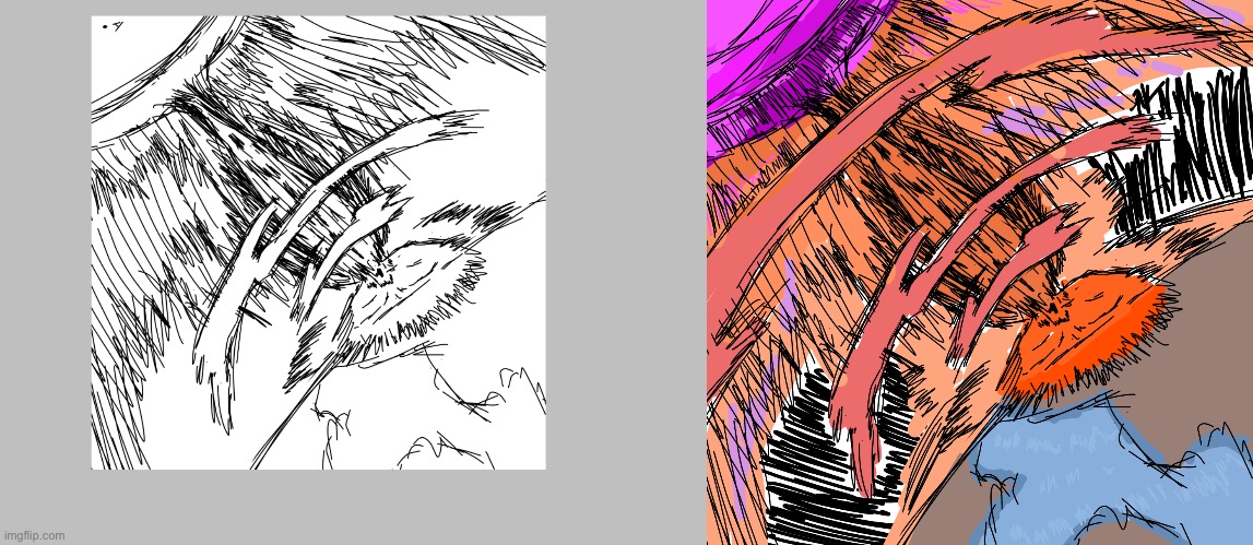 quick little sketch, rushed the coloring quite a bit | made w/ Imgflip meme maker