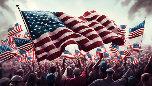 Rise up America Blank Meme Template
