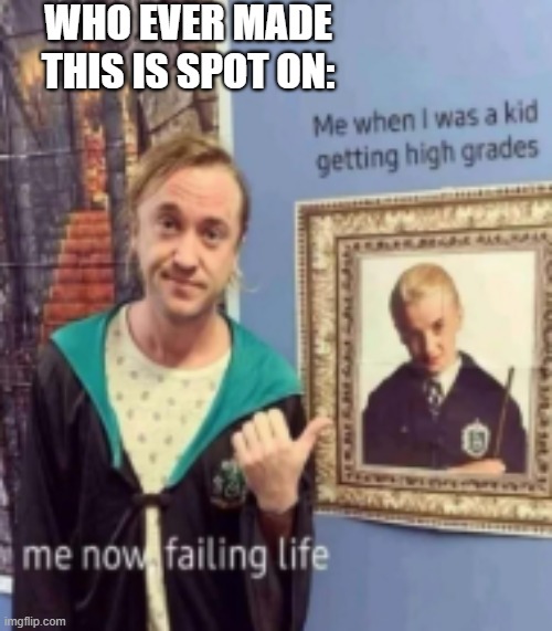 Real | WHO EVER MADE THIS IS SPOT ON: | image tagged in harry potter | made w/ Imgflip meme maker