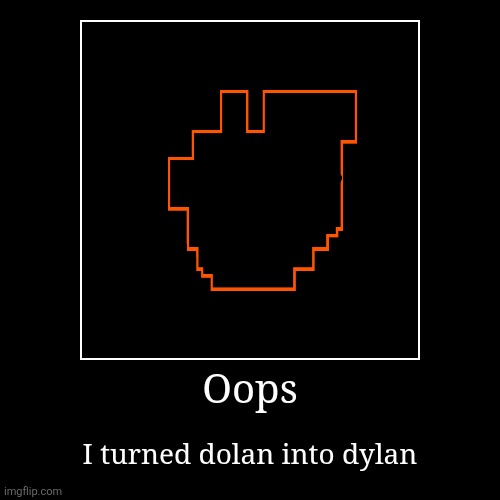 Oh no | Oops | I turned dolan into dylan | image tagged in funny,demotivationals,dolan,dylan,wait what | made w/ Imgflip demotivational maker