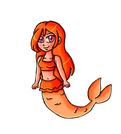 mermaid mona Blank Meme Template