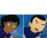 High Quality Hyuga Sawada Face Swap (with caption) Blank Meme Template