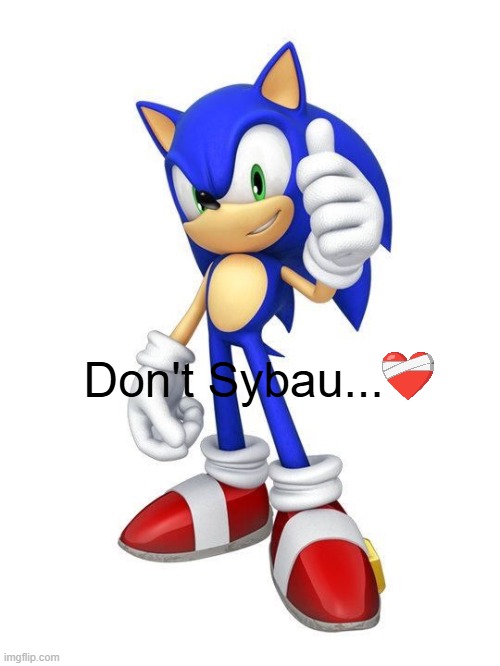 Don't Sybau... | Don't Sybau... | image tagged in sonic the hedgehog | made w/ Imgflip meme maker