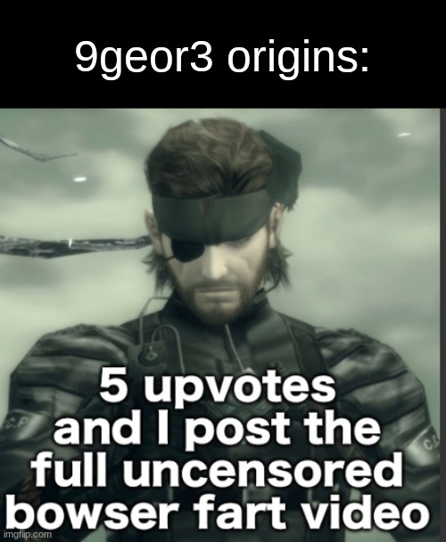 9geor3 origins: | made w/ Imgflip meme maker