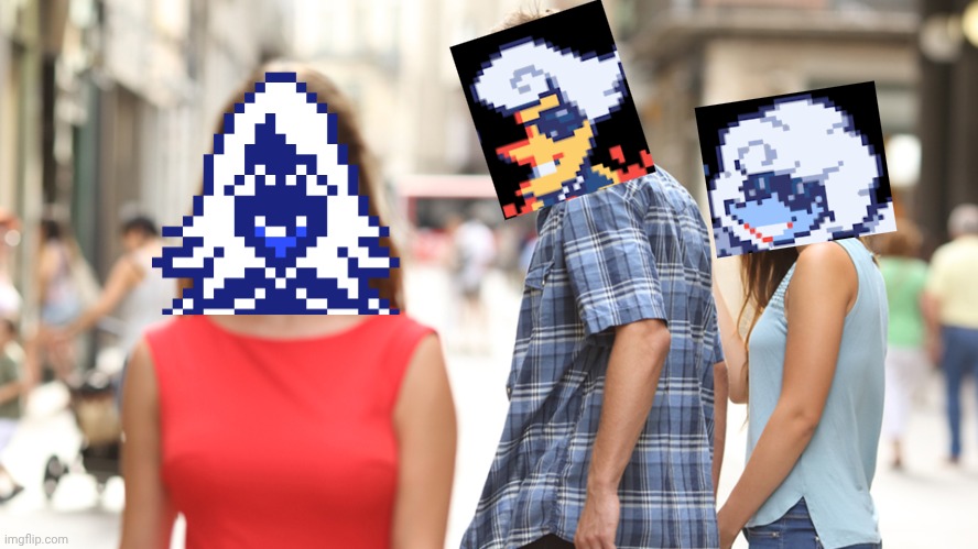 They both are... | image tagged in cheating,deltarune,rouxls kaard,meme,sunshine couple | made w/ Imgflip meme maker