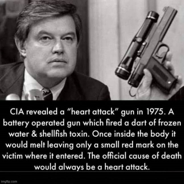 CIA gun | image tagged in historical meme | made w/ Imgflip meme maker