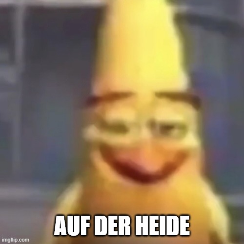 Chuck smug | AUF DER HEIDE | image tagged in chuck smug | made w/ Imgflip meme maker