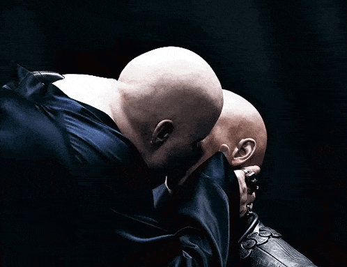 Baron Harkonnen and FaydRatha kissing gif Blank Meme Template