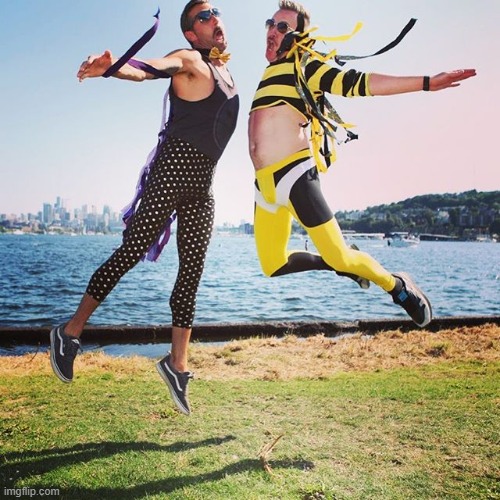 image tagged in chest bump | made w/ Imgflip meme maker