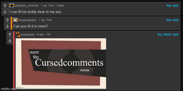 :D | image tagged in comments,teddy bear,cursed | made w/ Imgflip meme maker