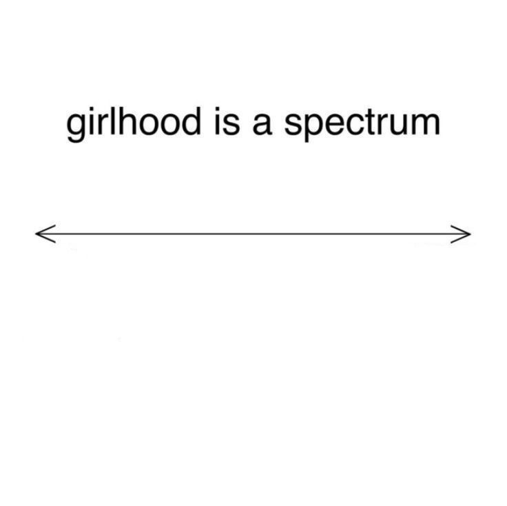 girlhood is a spectrum Blank Meme Template