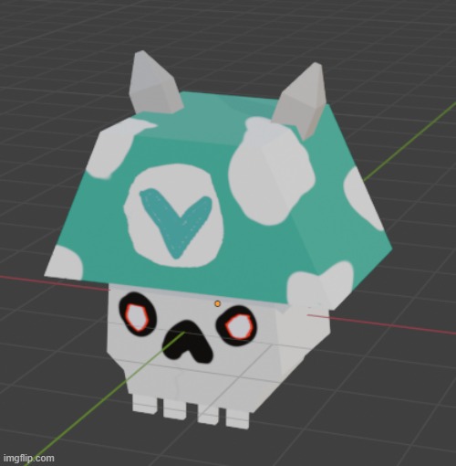 I made this in my spare time | image tagged in vinesauce,blender | made w/ Imgflip meme maker