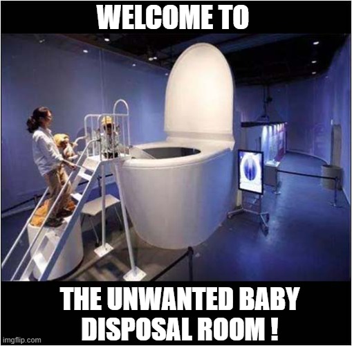 Hidden In The Basement Of Every Hospital ! | WELCOME TO; THE UNWANTED BABY
DISPOSAL ROOM ! | image tagged in hospital,unwanted,babies,toilet,dark humour | made w/ Imgflip meme maker