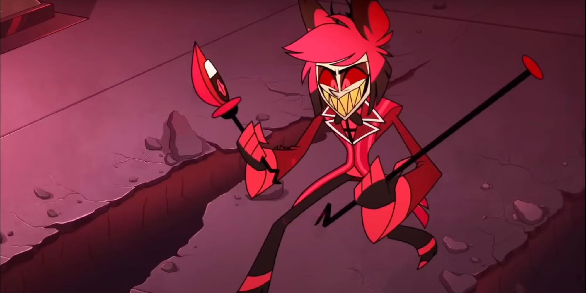 High Quality Alastor broken staff Blank Meme Template