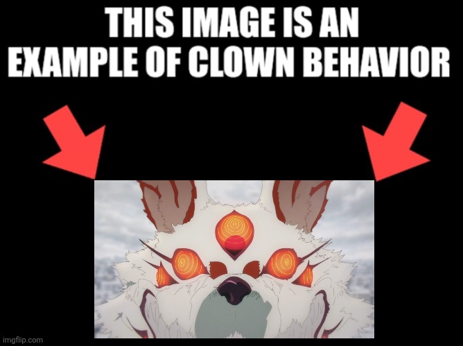 This fury copy loona vore | image tagged in this image is an example of clown behavior dark mode | made w/ Imgflip meme maker