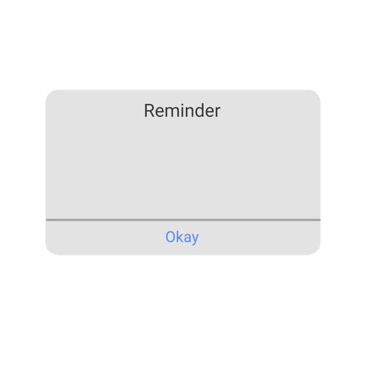 High Quality reminder notification Blank Meme Template
