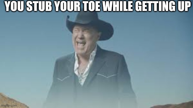 AAAAAAAAAAAAAAAAAAAAAAAAAAA | YOU STUB YOUR TOE WHILE GETTING UP | image tagged in aaaaaaaaaaaaaaaaaaaaaaaaaaa | made w/ Imgflip meme maker
