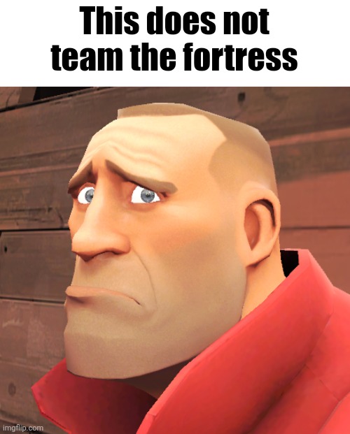 Soldier TF2 sad | This does not team the fortress | image tagged in soldier tf2 sad | made w/ Imgflip meme maker