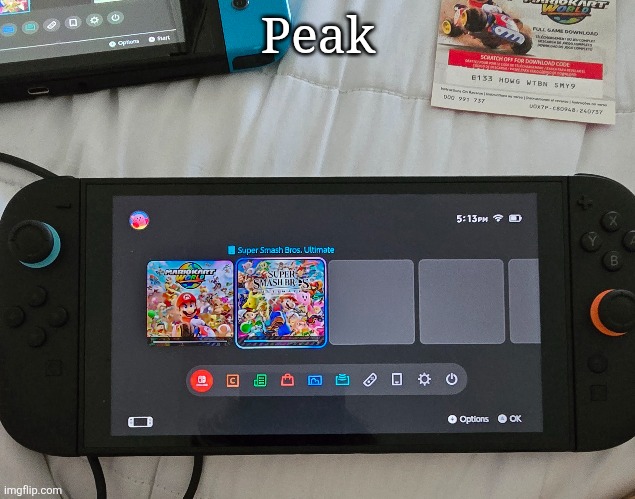 Already redeemed the Mario Kart World code, dont bother ❤️ | Peak | made w/ Imgflip meme maker