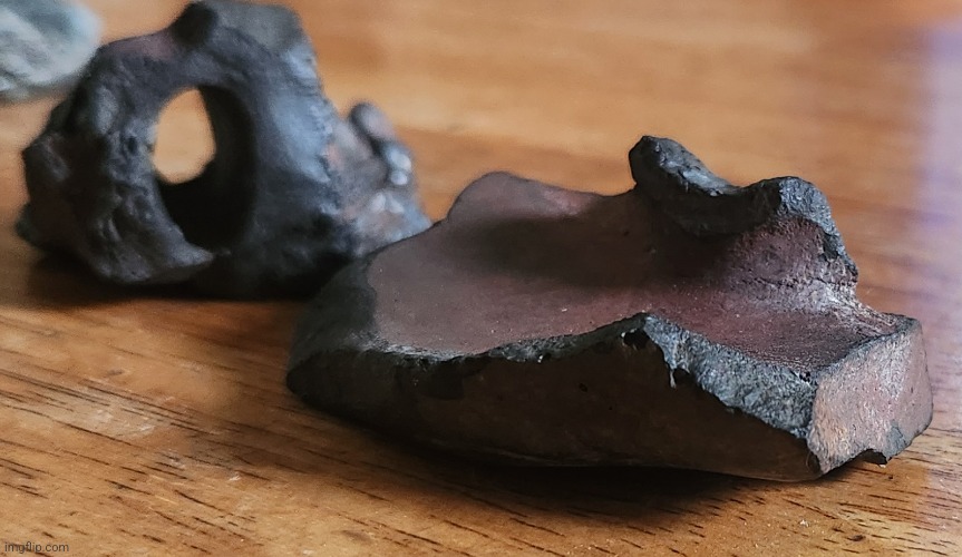 Cool peices of molten Coal i found on my walk today | made w/ Imgflip meme maker