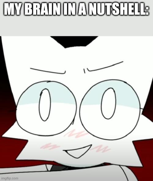 First! | MY BRAIN IN A NUTSHELL: | image tagged in crazy wenda | made w/ Imgflip meme maker