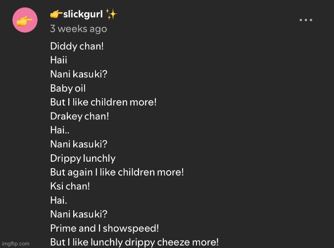 Spotify comment my friend sent me for some reason | made w/ Imgflip meme maker