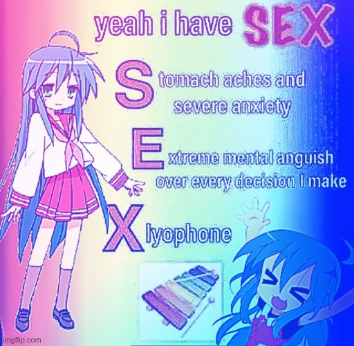 I have sex | image tagged in anime | made w/ Imgflip meme maker