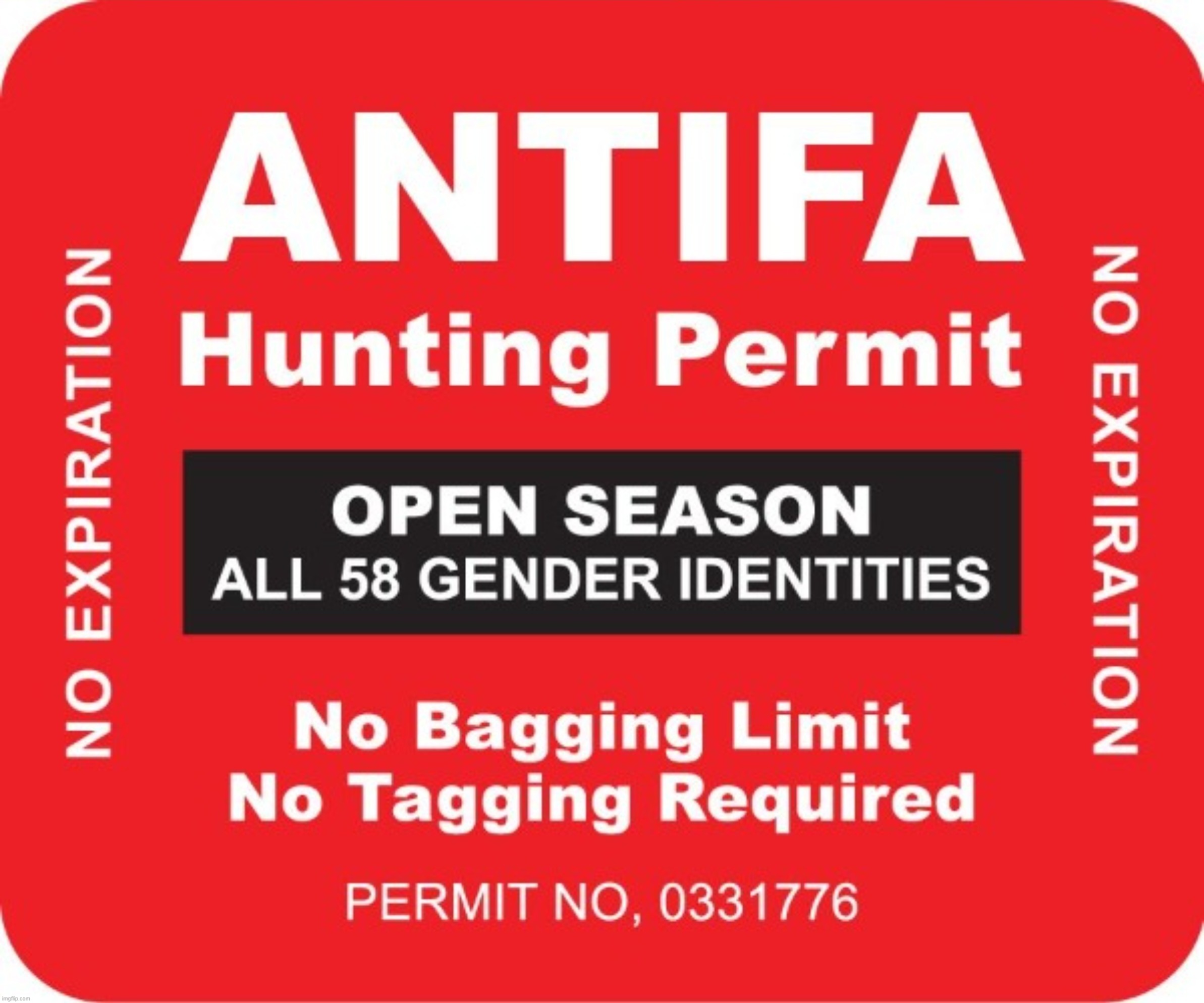 Open Season in Commiefornia. Time to Crush the Commies! | image tagged in antifa,hunting season,furry hunting license,hunting license,crush the commies,communist detected on american soil | made w/ Imgflip meme maker