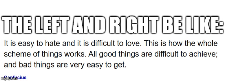 in terms of just working together | THE LEFT AND RIGHT BE LIKE: | made w/ Imgflip meme maker