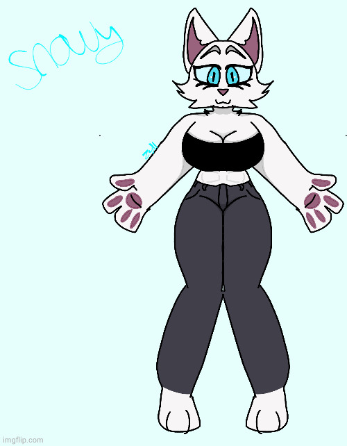Snowy (drawing by zyll from ibispaint) | made w/ Imgflip meme maker