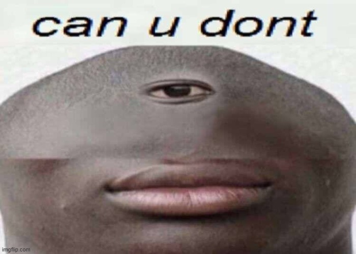 can u dont | image tagged in can u dont | made w/ Imgflip meme maker