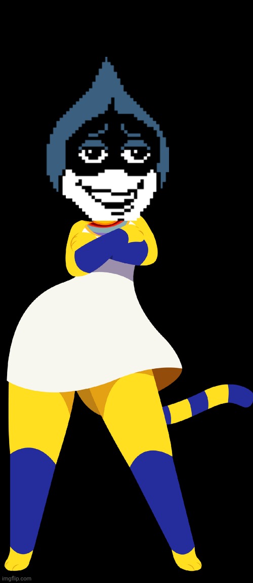 Fuck you | image tagged in headless ankha | made w/ Imgflip meme maker