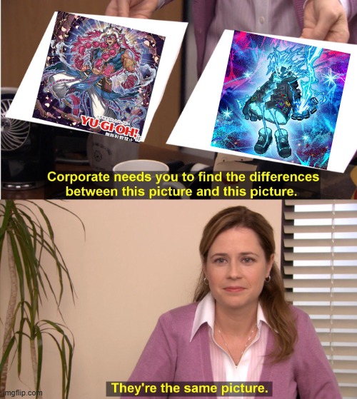 Sprigth blue and Magnifistorming Erdam are the same | image tagged in memes,they're the same picture,yugioh | made w/ Imgflip meme maker