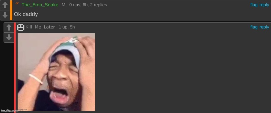 . | image tagged in the_emo_snake | made w/ Imgflip meme maker