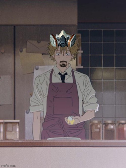 Sup chat, what we cooking today | image tagged in denji white | made w/ Imgflip meme maker