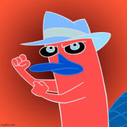 evil perry the platapus | image tagged in perry the platypus phineas and ferb wiki fandom powered by | made w/ Imgflip meme maker