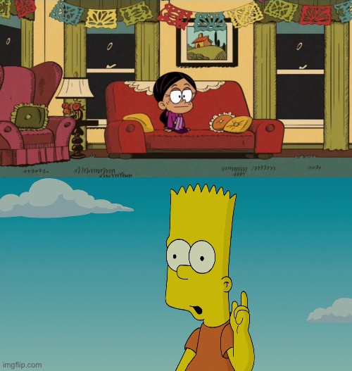 Ronnie Anne Watches The Simpsons Movie | image tagged in ronnie anne santiago,the loud house,nickelodeon,the simpsons,bart simpson,disney plus | made w/ Imgflip meme maker