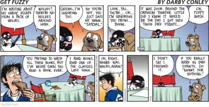 image tagged in comics,get fuzzy,cat and dog | made w/ Imgflip meme maker