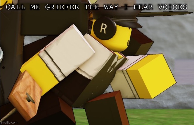 (no this isn’t related to my last post.) | CALL ME GRIEFER THE WAY I HEAR VOICES | image tagged in my sillyyyy | made w/ Imgflip meme maker