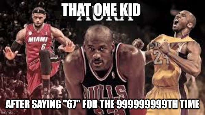 annoying 67 | THAT ONE KID; AFTER SAYING "67" FOR THE 999999999TH TIME | image tagged in funny,annoying people,relatable,relatable memes,2025 | made w/ Imgflip meme maker