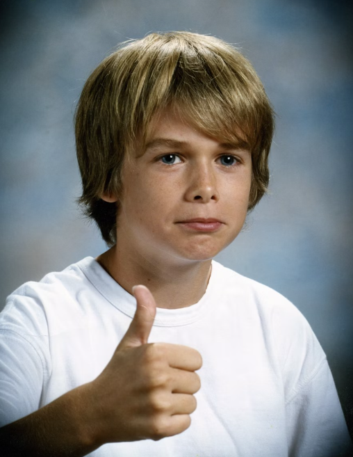 thumbs up kid Blank Meme Template
